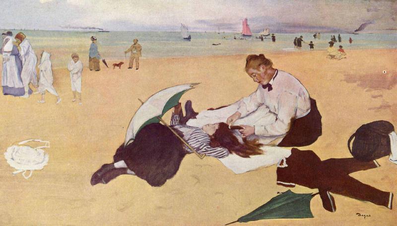 Edgar Degas Beach Scene